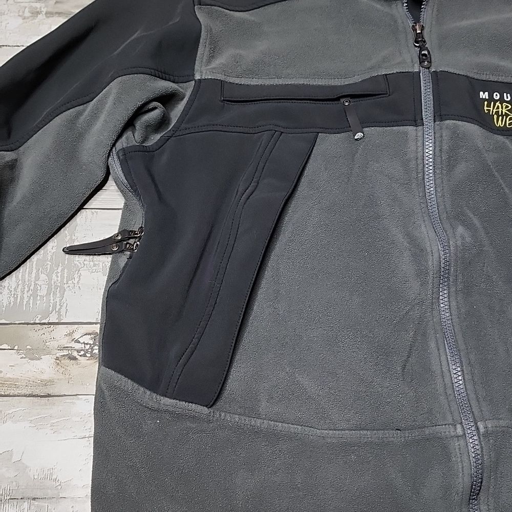 Mountain hard wear windstopper fleece stretch panel zip jacket - Picture 3 of 9